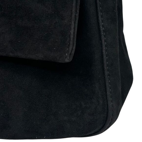 Fendi Vintage Red Glitter Finish Suede Mamma Baguette Vintage Red Glitter - Picture 15 of 16